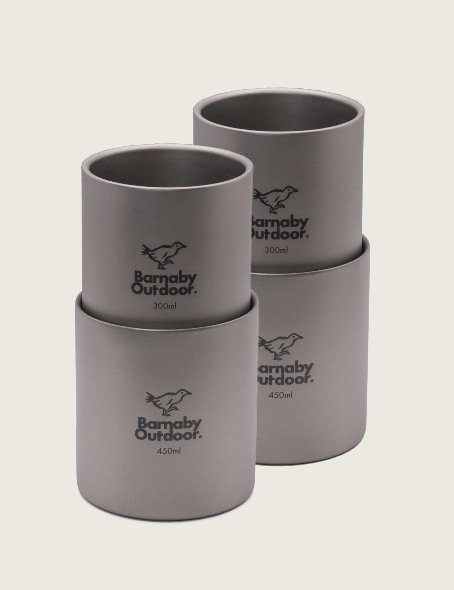 Titanium Double-Wall Barnaby Mug - Nesting Set FAMILY