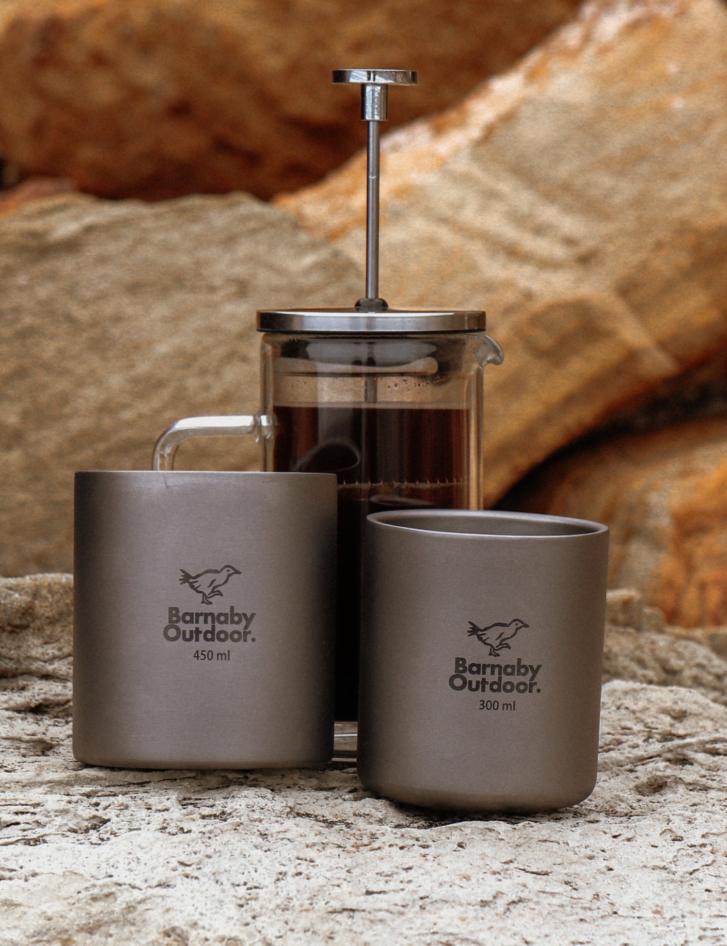 Titanium Double-Wall Barnaby Mug - Nesting Set